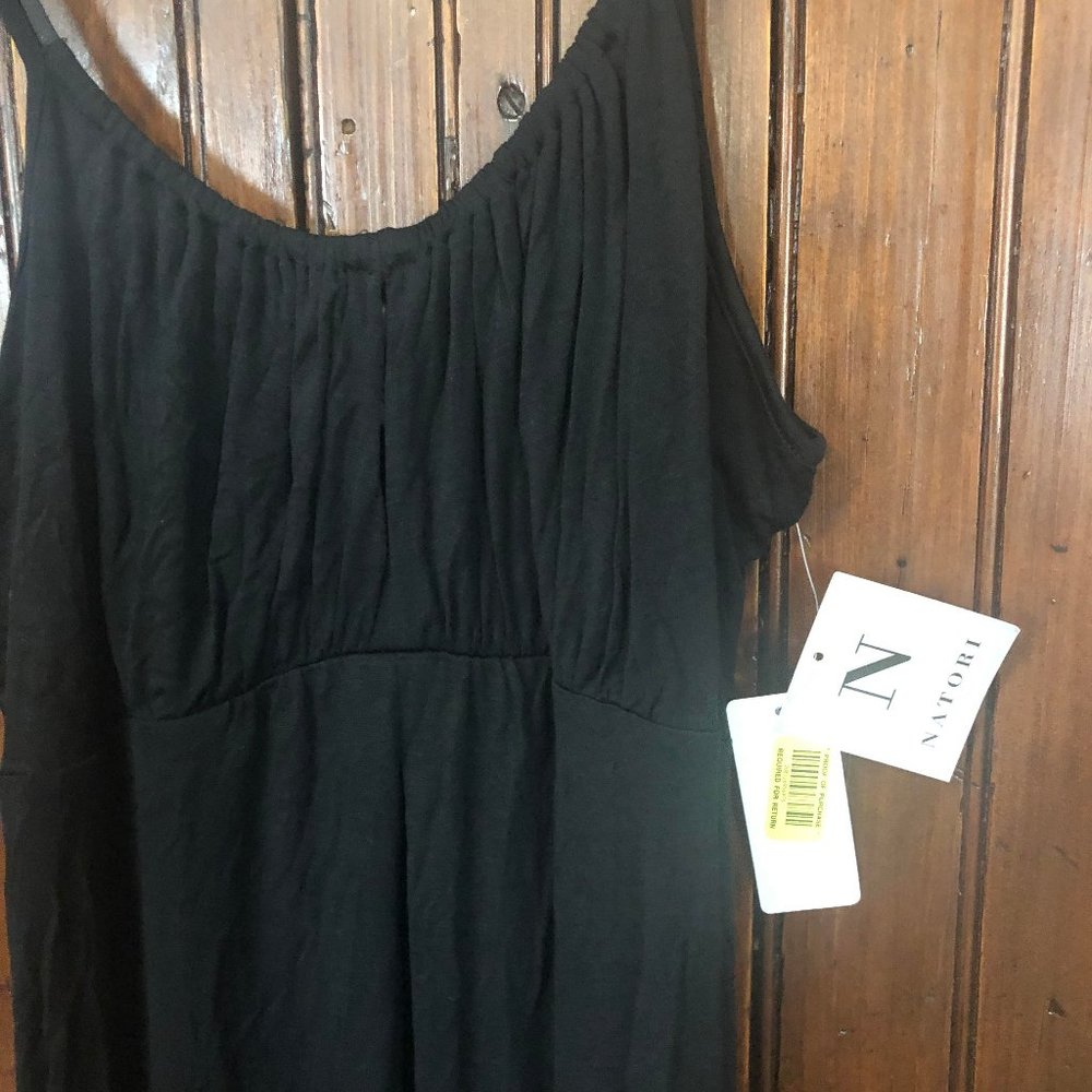 NWT Natori Black Adjustable Nightgown PJ